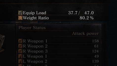Weight applies to all types of worn items, such as weapons, armor and shields. . Dark souls 3 weight ratio